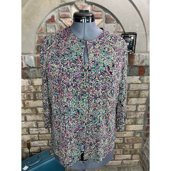 Alex tank top and jacket formal party purple teal sparkle - Picture 1 of 16